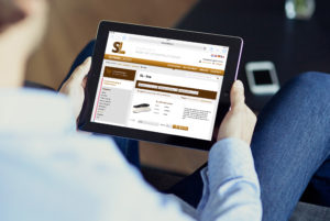 Schins Leder website responsive tablet